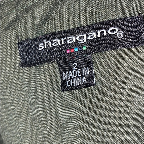 Sharagono Army Green Sleeveless Dress w/Zipper - Picture 10 of 10